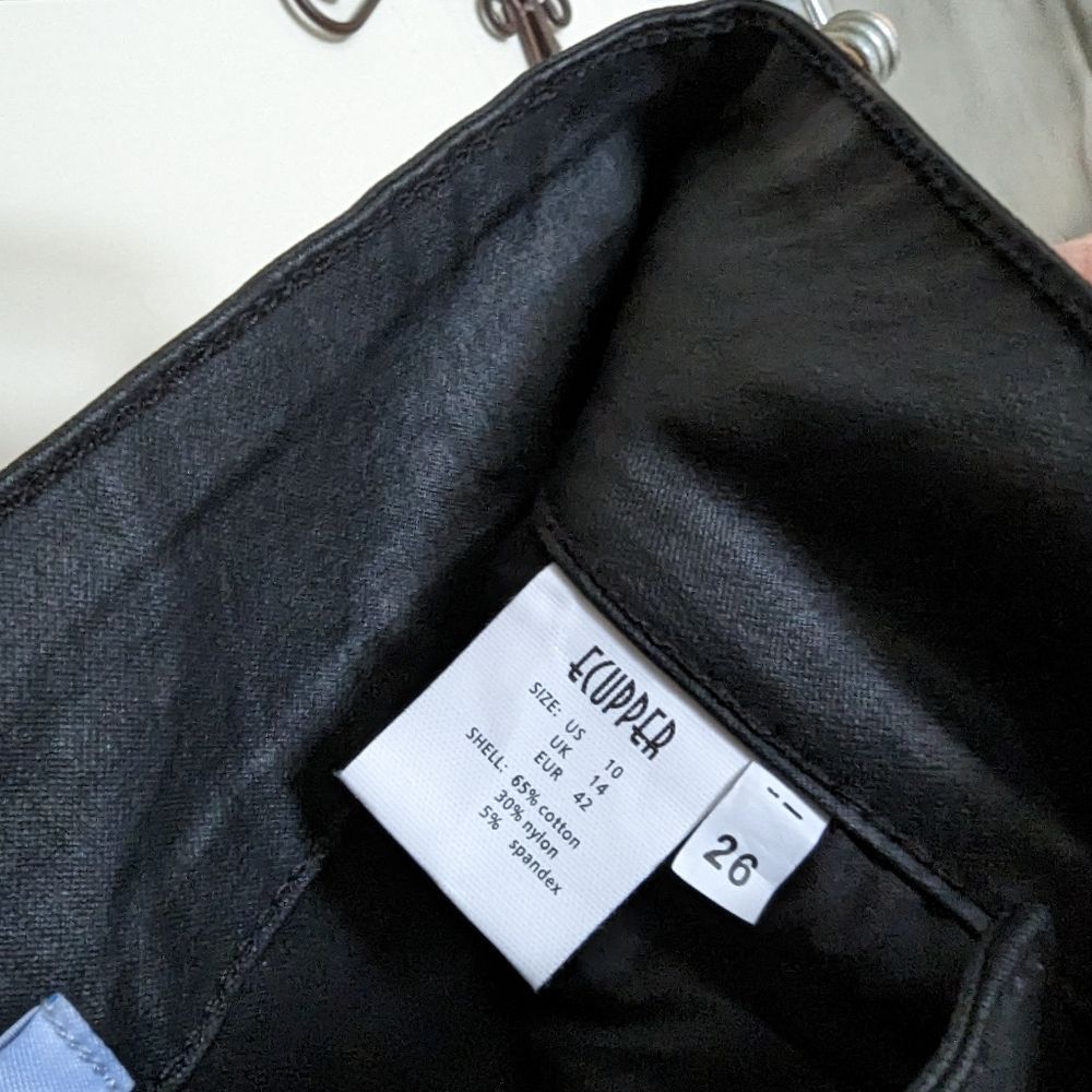 Aecupper faux leather jeans size 10 - Picture 4 of 8